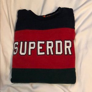 Mens SuperDry Color-Blocked Sweatshirt size small